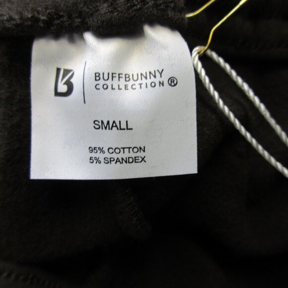 Buffbunny Boyfriend Cloud Jogger Women's Sweatpants S Brown Fleece Lounge 530 - Picture 3 of 13